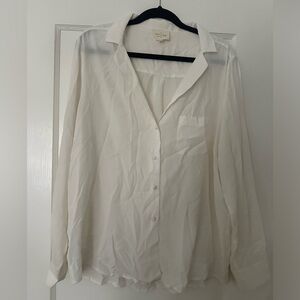 Sézane Florence Blouse - Ecru Sz 46 (US 14)